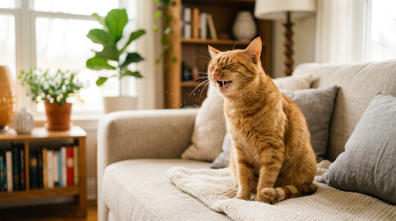 Gato espirrando muito: é gripe felina?