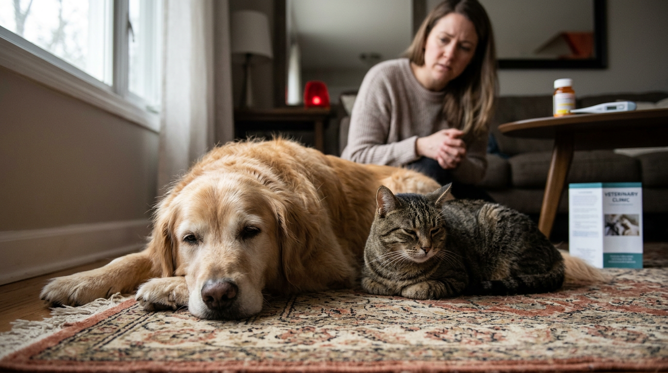 Sinais de intoxicação em cães e gatos